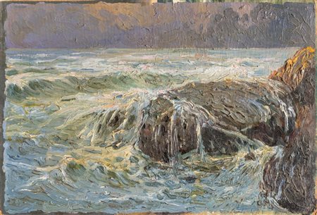 Gaetano Gibertini (XIX - XX secolo), "Lo scoglio", 1921.