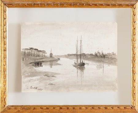 Luigi Bertelli (San Lazzaro di Savena 1833 - Bologna 1916), "Bozzetto", 1865.