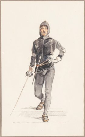 Scipione Vannutelli (Roma 1833 – 1894), attr. a, "Soldato".