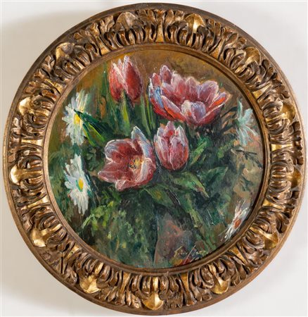 Gino Marzocchi (Molinella 1895 - Bologna 1891), "Fiori", 1977.