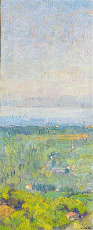 Giuseppe Viner  (Seravezza 1875 – Solaio 1925), "Campagna".