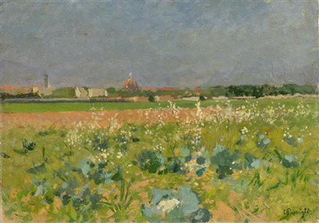 Carlo Passigli (Firenze 1881 - 1953), "Campagna".