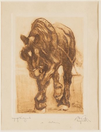 Pietro Pietra (Bologna 1885 - 1956), "A sera".