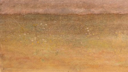 Norberto Pazzini (Verucchio 1856 – Ivi 1937), "Prato fiorito", 1932.