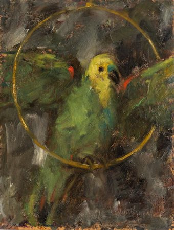 Vittorio Gussoni (Milano 1893 – Sanremo 1968), "Il pappagallo".