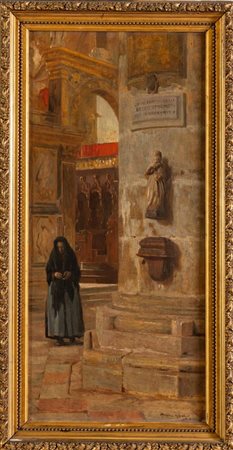 Arturo Noci (Roma 1874 - New York 1953), "Scorcio", 1900.