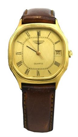 LONGINES 950 SWISS 4851 CASSA: ottagonale in acciaio placcata oro QUADRANTE:...