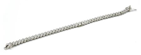 BRACCIALE TENNIS IN ARGENTO E ZIRCONI argento 925 e zirconi, lunghezza cm 17,5