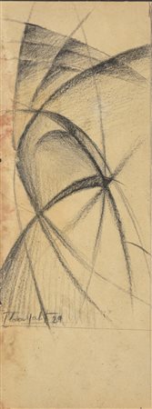 Thayaht (Firenze, 1893 - Pietrasanta, 1959) Studio 1929 grafite su carta 23 x...