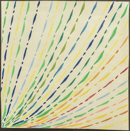 Piero Dorazio (1927 - 2005) Sorgente d'energia anni '70 del XX secolo tempera...