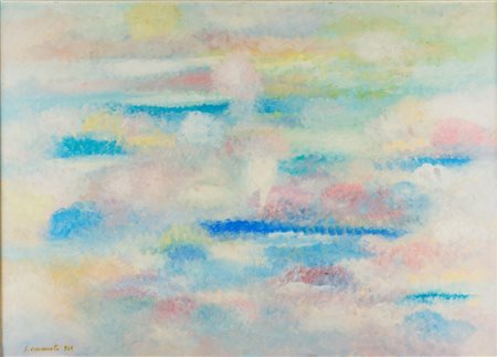 Giovanni Omiccioli (1901 - 1975) All'alba tra cielo e mare n. 1 1969 olio su...