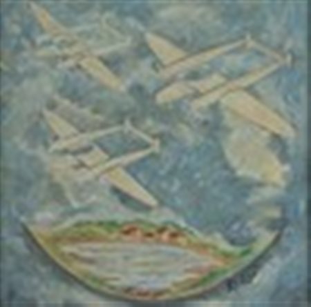 Pietro Ardigò (att. nel XX sec. - ) Aeropittura Futurista - Aerei da...