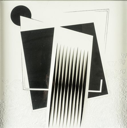 Alberto Biasi (1937 - ) Senza titolo 1999 acrilico, collage di cartone,...