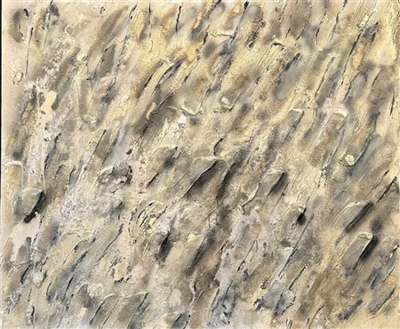 Paola Romano (1951 - 2021) Nebbia 2006 tecnica mista su tela 100 x 120 cm....