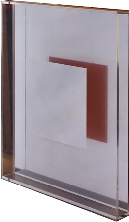 Chiara Dynys (1958 - ) Senza titolo tecnica mista, acrilico e perspex 32 x 25...
