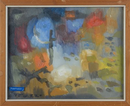 Eliano Fantuzzi (1909 - 1987) Capri olio su tela 24 x 30 cm.