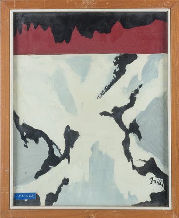 Fabio Failla (1917 - 1987) Ascoltando le steppe di Borodin 1962 olio su tela...