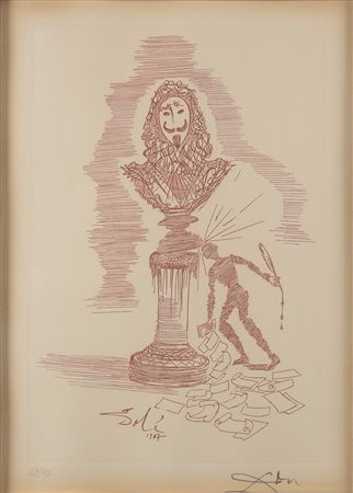 Salvador Dalì (1904 - 1989) The writer's whim 1975 litografia e acquatinta...