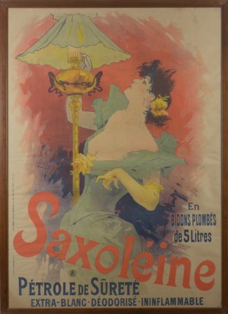 Jules Chéret (1836 - 1932) Saxoléine 121 x 86 cm. Affisso litografico,...