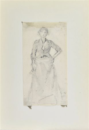 Roberto Fontana SENZA TITOLO grafite su carta applicata su catoncino, cm 12,5x7