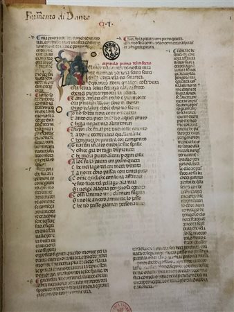 MANOSCRITTO RICCARDIANOBRAIDENSE DELLA COMMEDIA DI DANTE ALIGHIERI