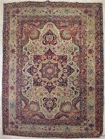 Tappeto Kirman cm 263x134 rape' tracce di sporco diffuse