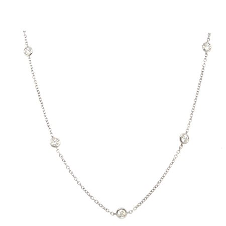 GIROCOLLO IN ORO BIANCO 4.37 GR CON DIAMANTI - DH-P230