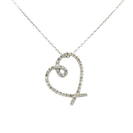 GIROCOLLO IN ORO BIANCO 2.04 GR CON DIAMANTI - DH-PB