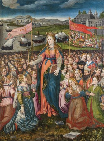 PITTORE ANONIMO<BR>"Santa Orsola" 1681 (?)