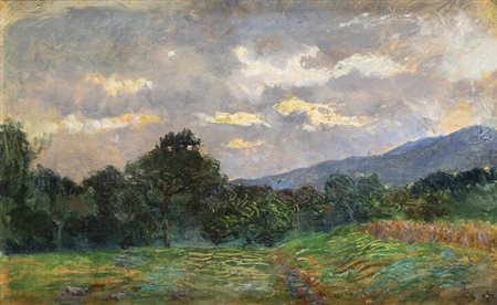 LEONARDO BISTOLFI<BR>Casale Monferrato (AL) 1859 -1933 La Loggia (TO)<BR>"Paesaggio"