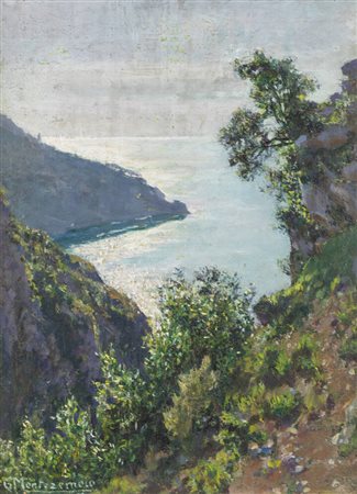 GUIDO MONTEZEMOLO<BR>Mondovì (CN) 1878 - 1941 Torino<BR>"Marina ligure"