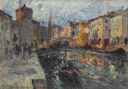 ALESSANDRO LUPO<BR>Torino 1876 - 1953<BR>"Chioggia" 10/01/'26