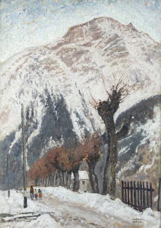 CESARE MAGGI<BR>Roma 1881 - 1961 Torino<BR>"Strada di montagna" anni '20