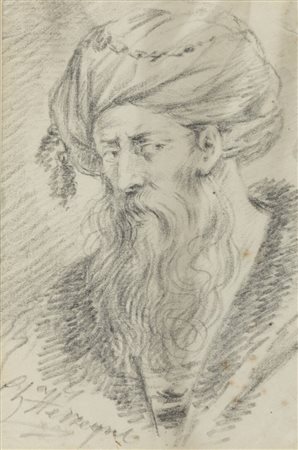 PITTORE NON IDENTIFICATO<BR>"Ritratto con turbante"