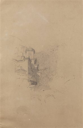 ALBERTO PASINI<BR>Busseto (PR) 1826 - 1899 Torino<BR>"Costruzioni arabe"