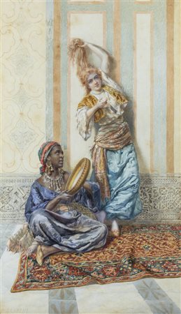 PIETRO GABRINI<BR>Roma 1856 - 1926<BR>"Danzatrice orientale", Roma 1896