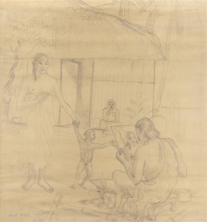 THAYAHT (Ernesto Michahelles)<BR>Firenze 1893 - 1959 Pietrasanta (LU)<BR>"Ja orana koké"