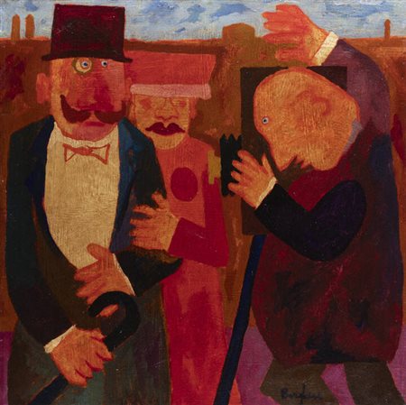 FRANZ BORGHESE<BR>Roma 1941 - 2005<BR>"Senza titolo"