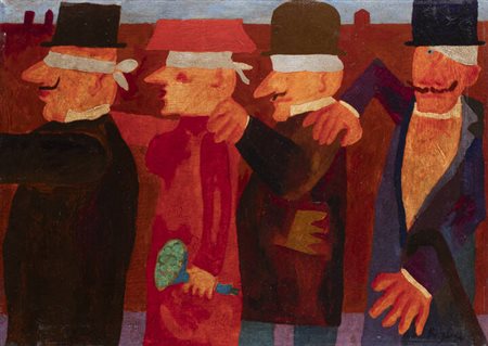 FRANZ BORGHESE<BR>Roma 1941 - 2005<BR>"Senza titolo"