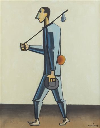 PIETRO MORANDO<BR>Alessandria 1892 - 1980<BR>"Viandante"