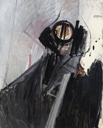 PIERO RUGGERI<BR>Torino 1930 - 2009<BR>"Figura" 1973