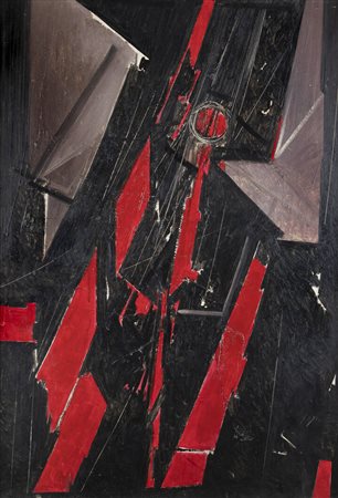 PIERO RUGGERI<BR>Torino 1930 - 2009<BR>"Figura nera" 1969-1970