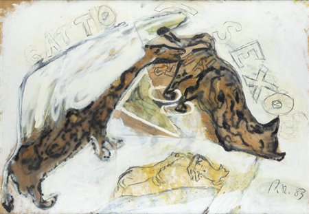 PAUL RENNER<BR>Bludenz (Austria) 1957<BR>"Gatto sexo" 1983