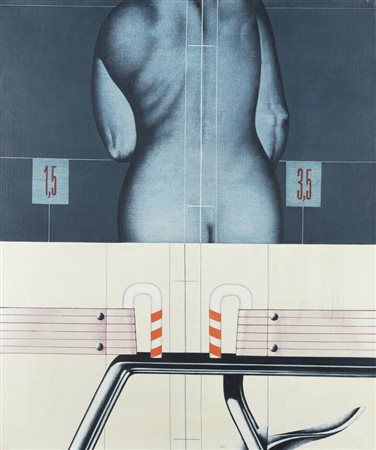 SERGIO SARRI<BR>Torino 1938<BR>"Studio per schermo d'analisi" 1972