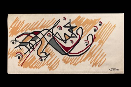 UMBERTO MASTROIANNI<BR>Fontana Liri (FR) 1910 - 1998 Marino (Roma)<BR>"Iperios" 1983