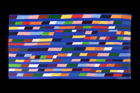 PIERO DORAZIO<BR>Roma 1927 - 2005 Todi (PG)<BR>"Andante blu" 1984