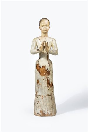 SCULTORE ANONIMO<BR>"Madonna Votiva" Spagna, XVIII secolo