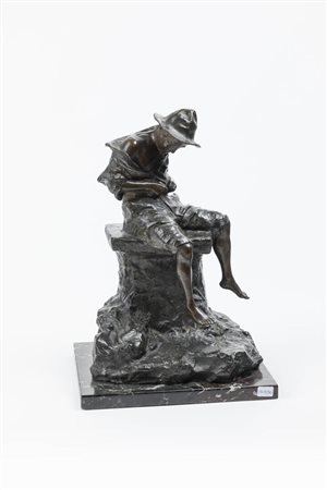 CELESTINO FUMAGALLI<BR>Torino 1864 - Milano 1961<BR>"Preparativi di guerra"