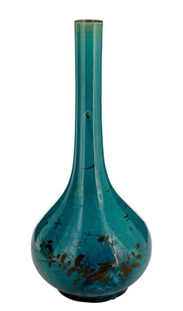 Cina. Dinastia Qing (1644 - 1911)
Bottiglia con decori floreali