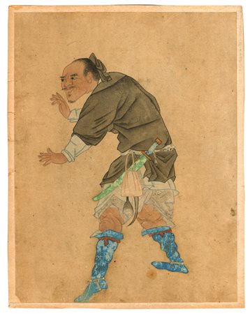 Cina. XIX secolo
Uomo in posizione di difesa